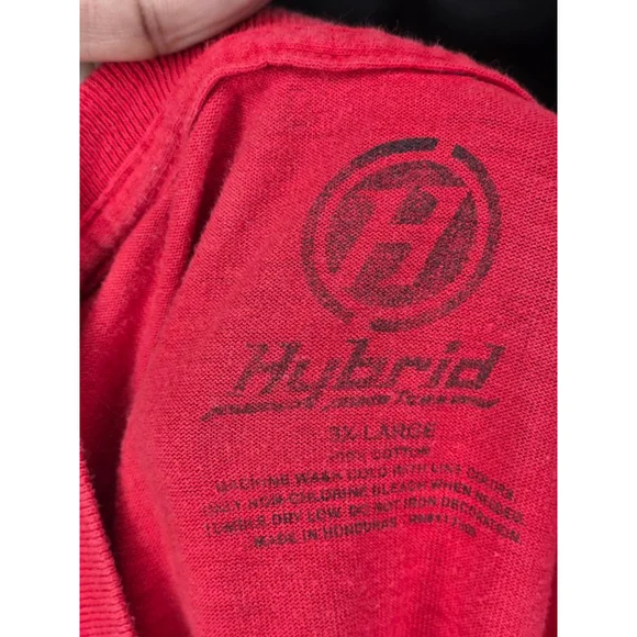 Men's Hybrid Red I'm Jealous Of Me Too Graphic Tee 3XL - Picture 3 of 4